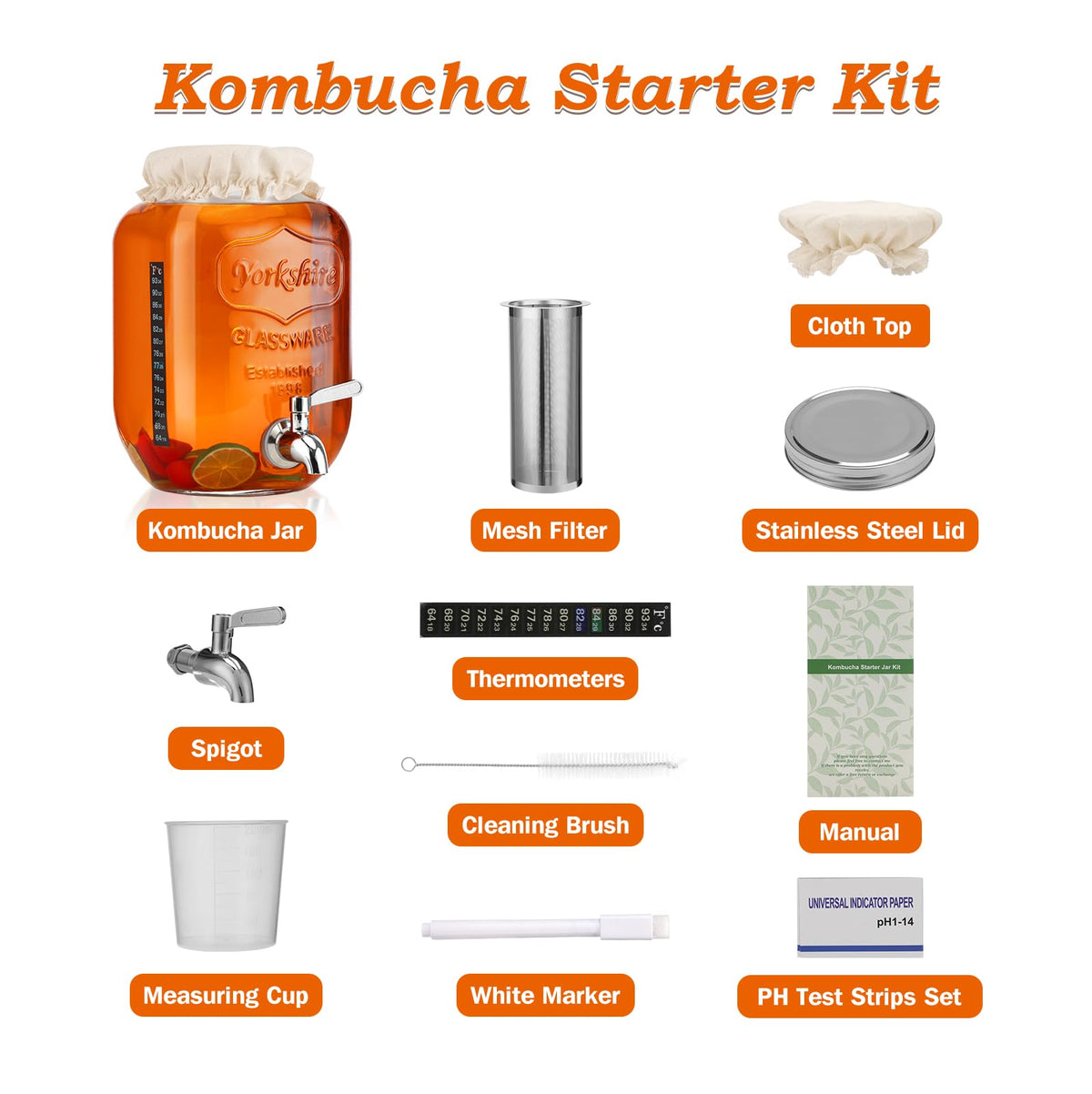 MIWUYI stainless steel spigot and lid for secure fermentation