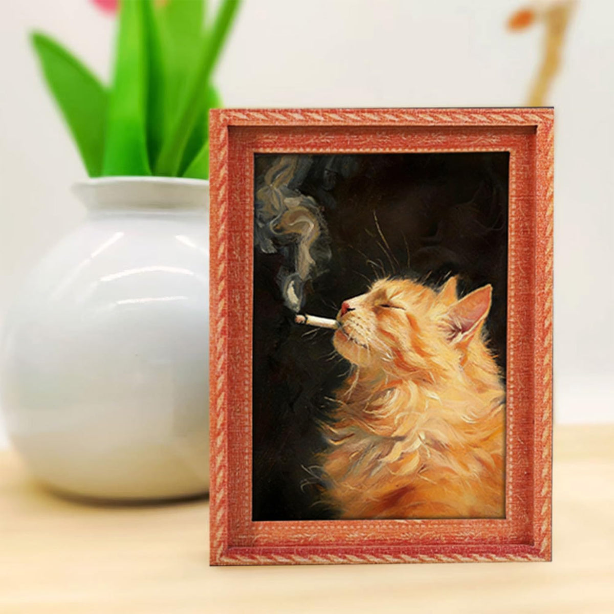 MIXFOSAHN cat magnets on the garage door add whimsy and personality.