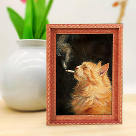 MIXFOSAHN cat magnets on the garage door add whimsy and personality.