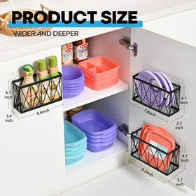 MIXISAV cabinet door storage with adhesive mounts for quick no-drill setup