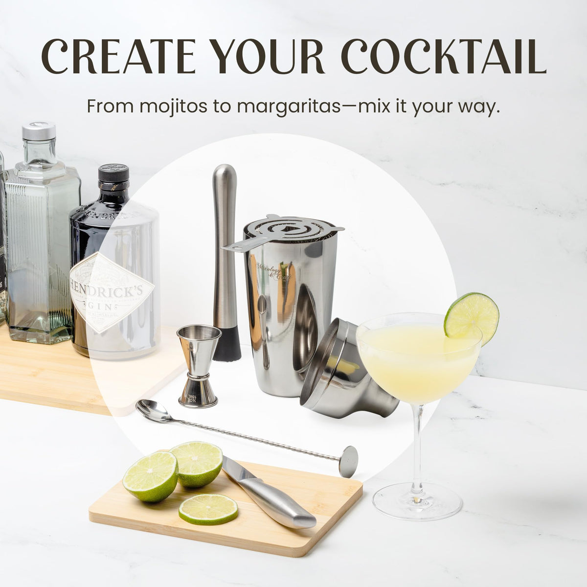 Mixology & Craft muddler to release aromas in fresh cocktails.