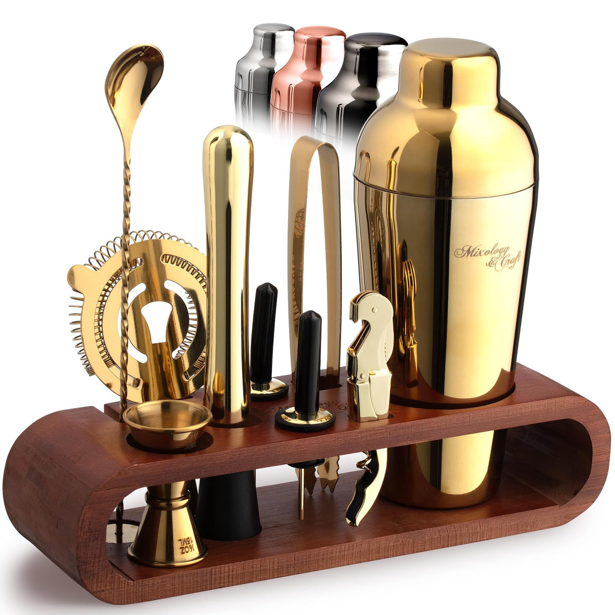 Mixology & Craft 24oz cocktail shaker for smooth, restaurant-quality cocktails.