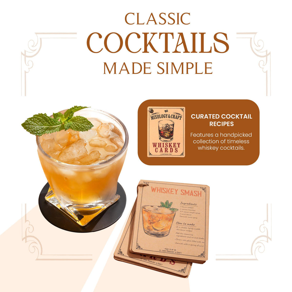 Mixology & Craft two 10oz old-fashioned glasses for elegant sipping