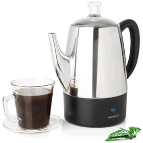 Mixpresso 10-cup electric percolator with keep-warm function for daily coffee