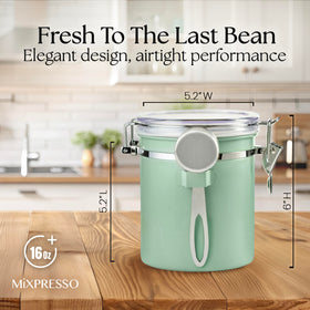Mixpresso airtight clamp seal maintains freshness in storage.