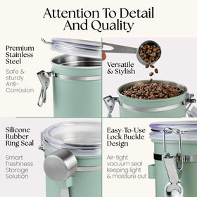 Mixpresso canister features a one-way CO2 valve to preserve aroma.