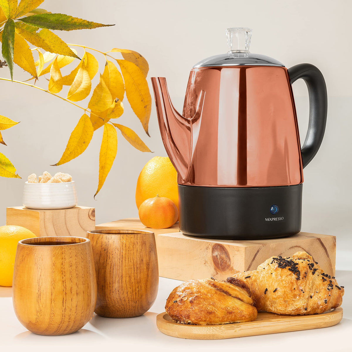 Mixpresso compact dimensions fit on small countertops and office setups.