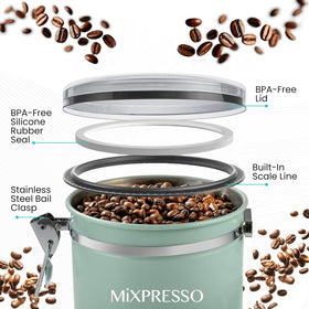 Easy-to-clean stainless steel design by Mixpresso supports long-lasting use.