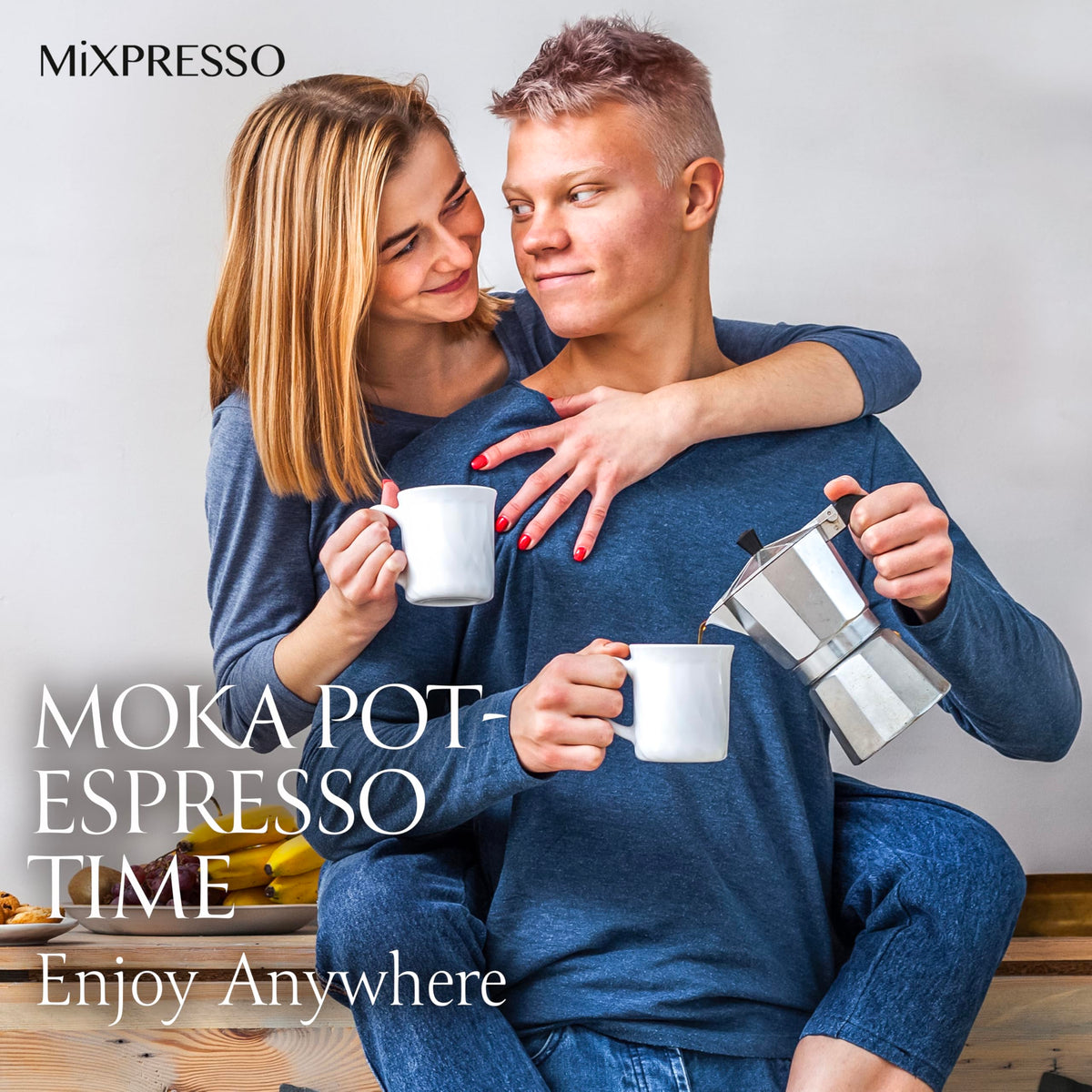 Mixpresso octagon design promotes aroma and even heating