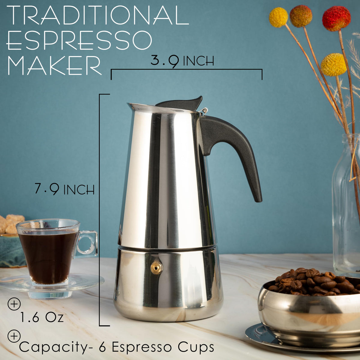 Espresso pour captured as Mixpresso pot finishes brewing