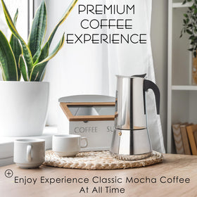Mixpresso Greca outdoor camping use in compact travel setup.