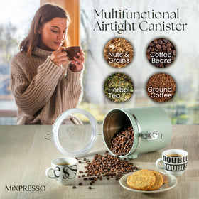 Included Mixpresso spoon for easy scooping and portioning.