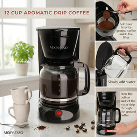 Mixpresso keep-hot warming plate preserves warmth and aroma after brewing.