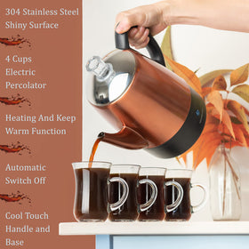 Mixpresso keep-warm indicator light shows coffee temperature status.