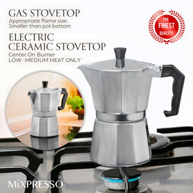 Mixpresso Moka Pot kitchen-use compact design for apartments.