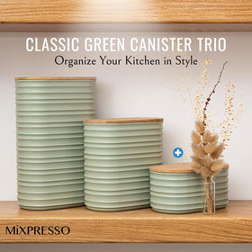 Mixpresso pantry storage jar on shelf