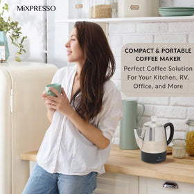 Mixpresso auto shut-off ensures safe daily brewing without supervision.