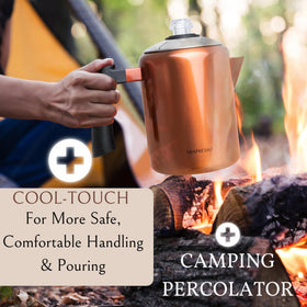 Mixpresso stainless steel body and BPA-free knob designed for safe operation.