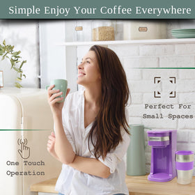 Mixpresso Purple auto shut-off helps prevent unattended brews