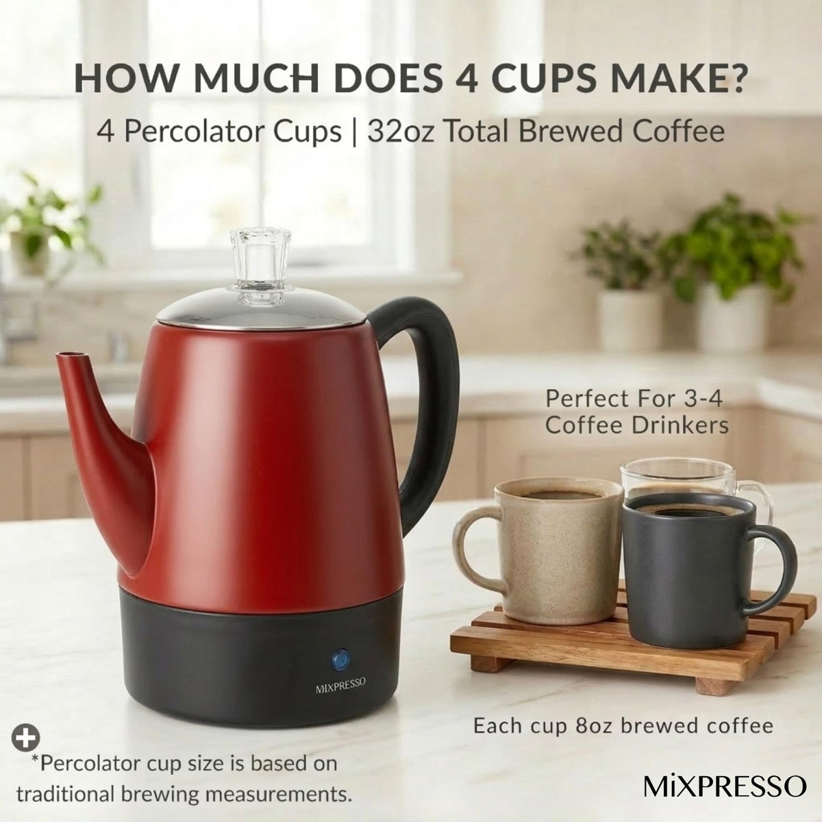 Mixpresso detachable cord demonstrates flexible setup for home and travel.