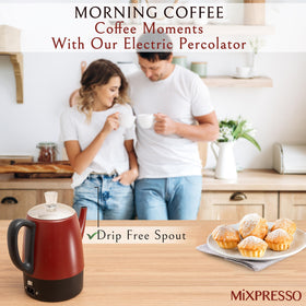 Mixpresso keep-warm indicator shows steady temperature for safe serving.
