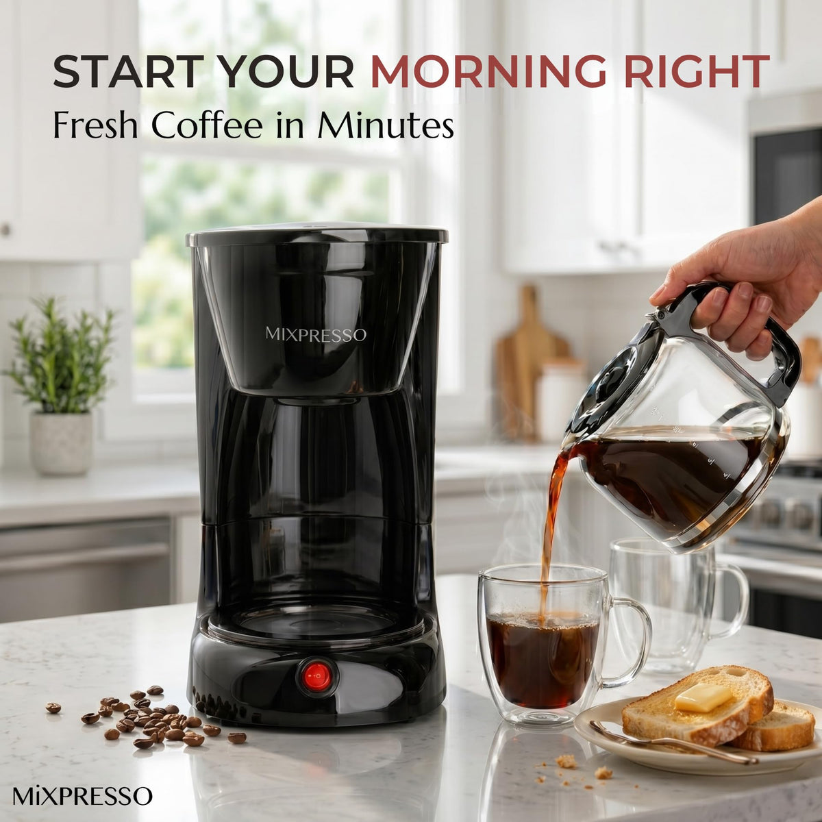 Mixpresso reusable filter basket saves money and reduces waste in daily use.