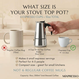 Moka pot on stovetop brews quick, aromatic espresso-like coffee in minutes