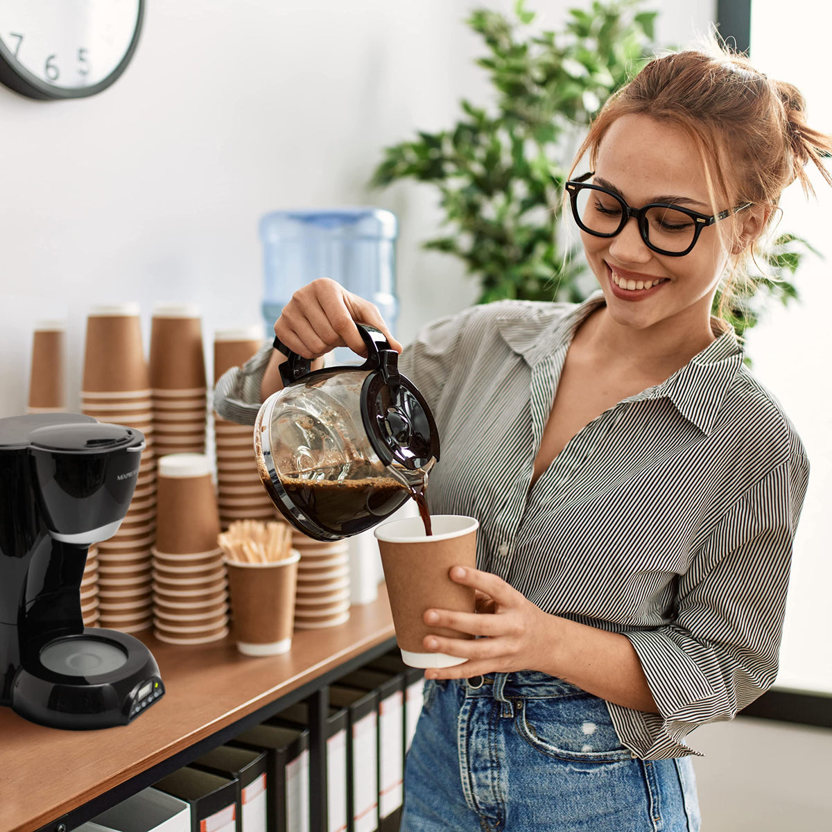 Mixpresso water window helps prevent overflow while filling