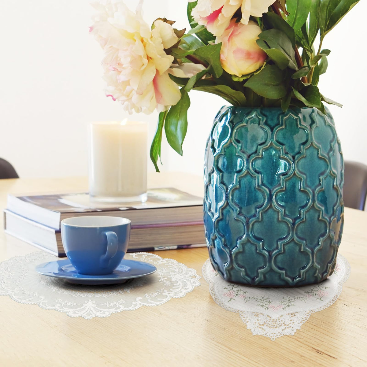 Mixweer 10 piece lace placemat set ready for gifting or display