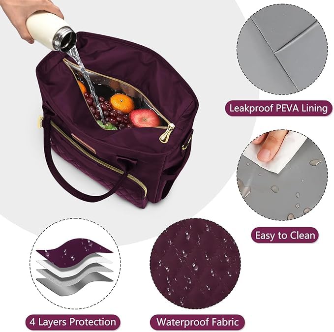 MIYCOO insulated interior keeps items cool or warm for hours.