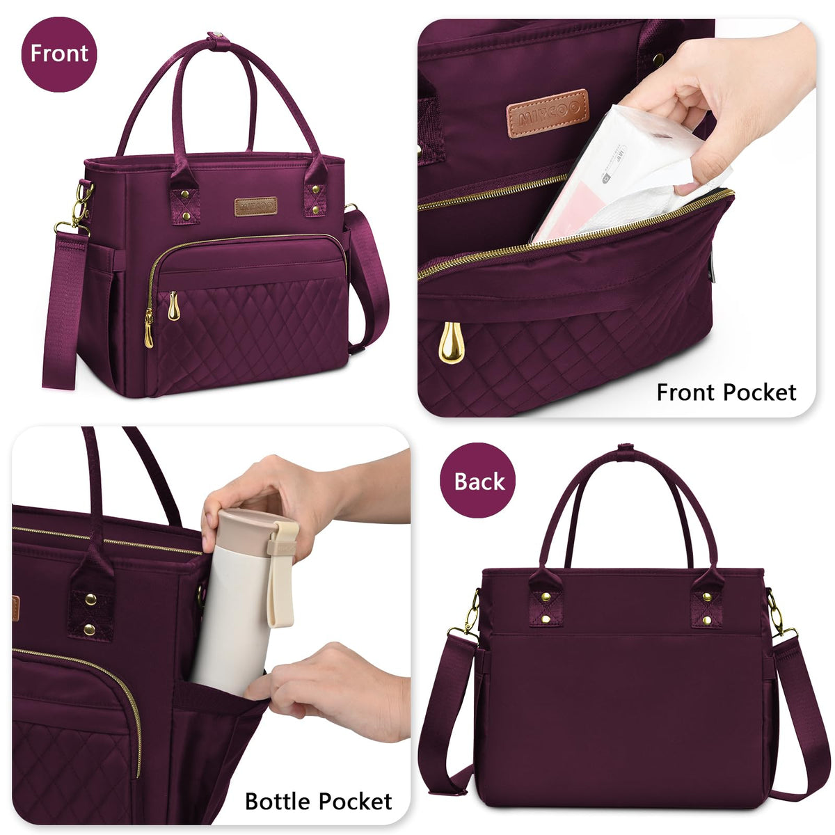 MIYCOO leakproof EVA liner makes spills easy to wipe away.