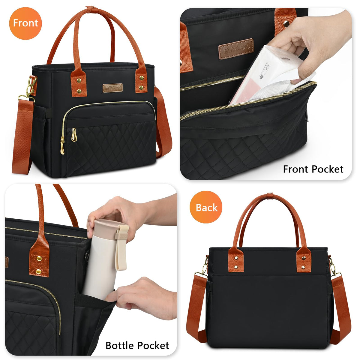 MIYCOO leakproof EVA liner prevents spills and is easy to wipe clean.