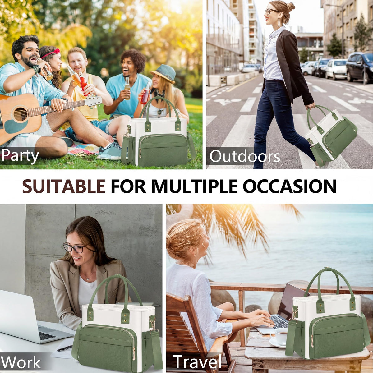 MIYCOO reinforced top handle for sturdy hand carry