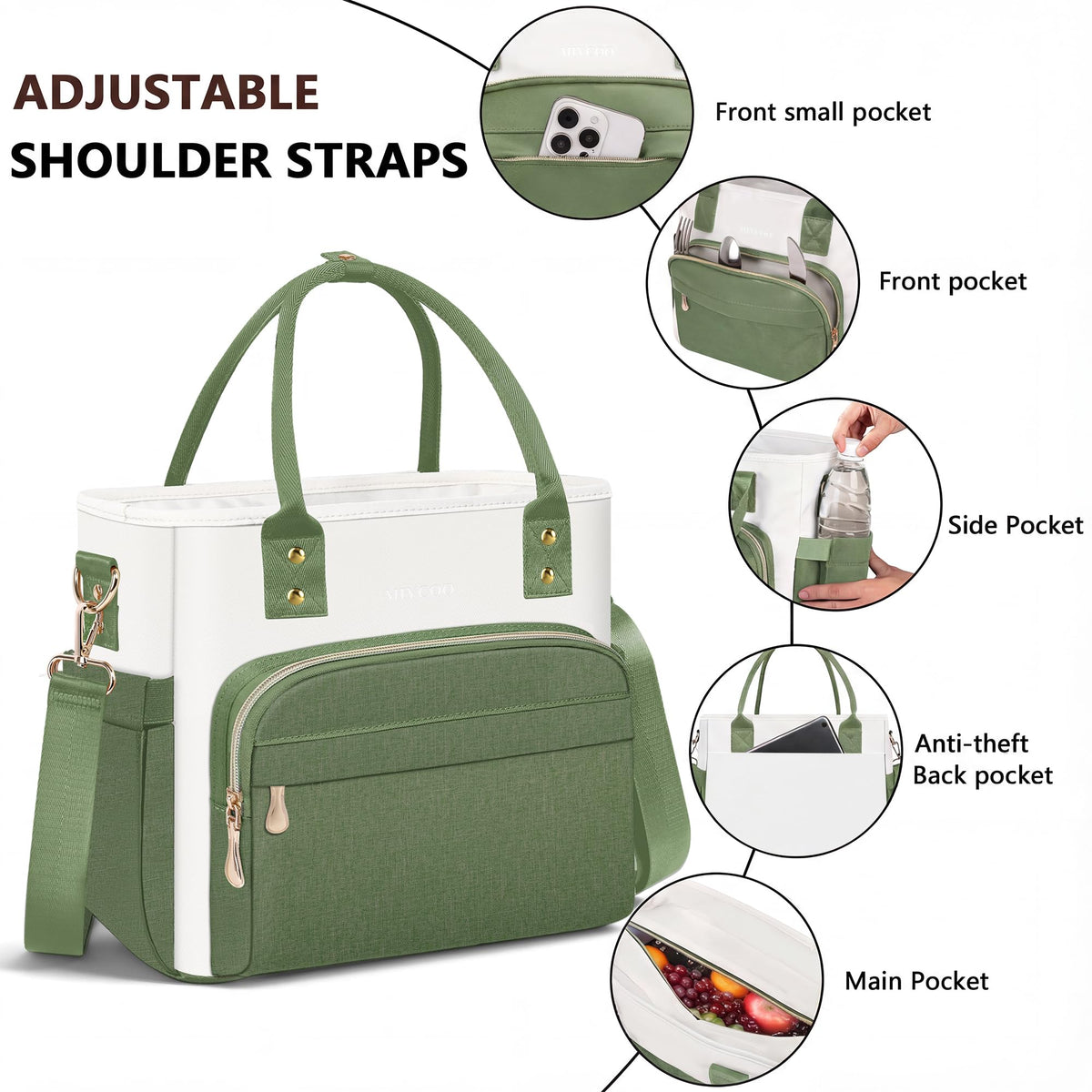 MIYCOO adjustable shoulder strap for versatile carrying options