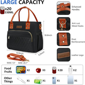 MIYCOO stylish black and orange design suits work and daily outings.