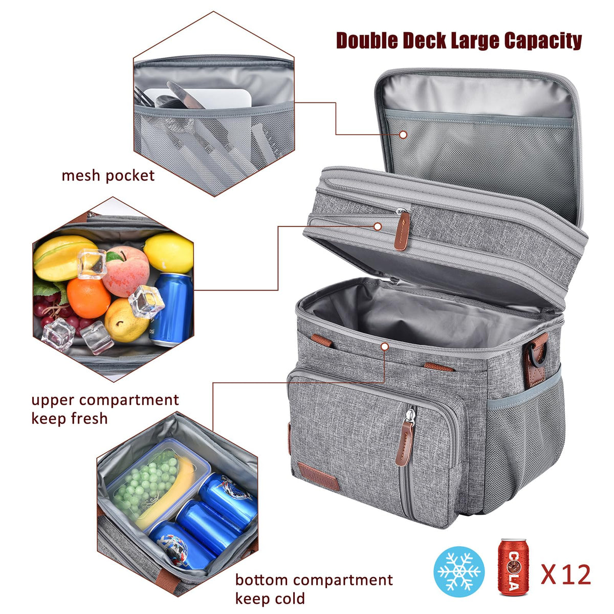 MIYCOO insulated interior maintains temperature for hours.