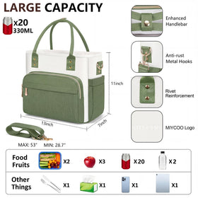 MIYCOO lunch bag triple insulation keeps food fresh
