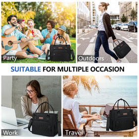 MIYCOO lunch bag top handle offers easy grab-and-go transport.