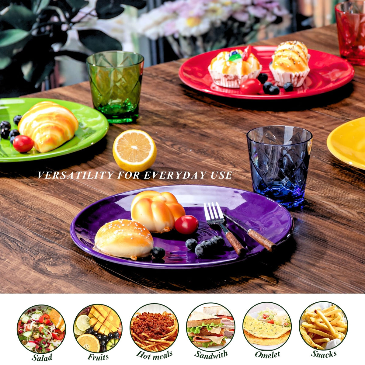 MIYOPESI ceramic-feel melamine plates with premium look