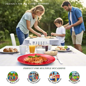MIYOPESI outdoor-friendly plates for picnics and camping meals