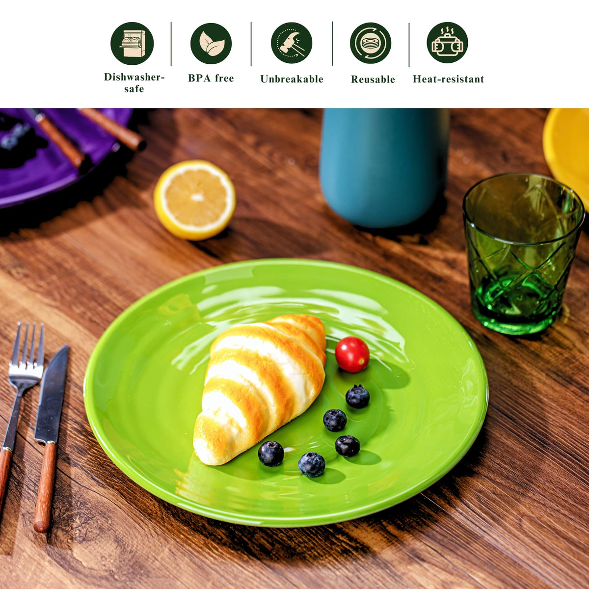 MIYOPESI stackable dining plates save kitchen space