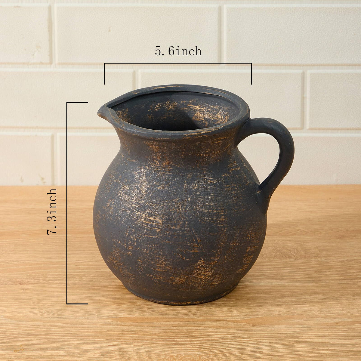 MIYUKI vintage black and gold glaze evokes copper patina for rustic elegance