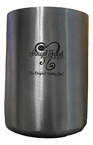 MJ Angel Food Bakery The Original Baking Can side view, cylindrical vertical pan for even baking.