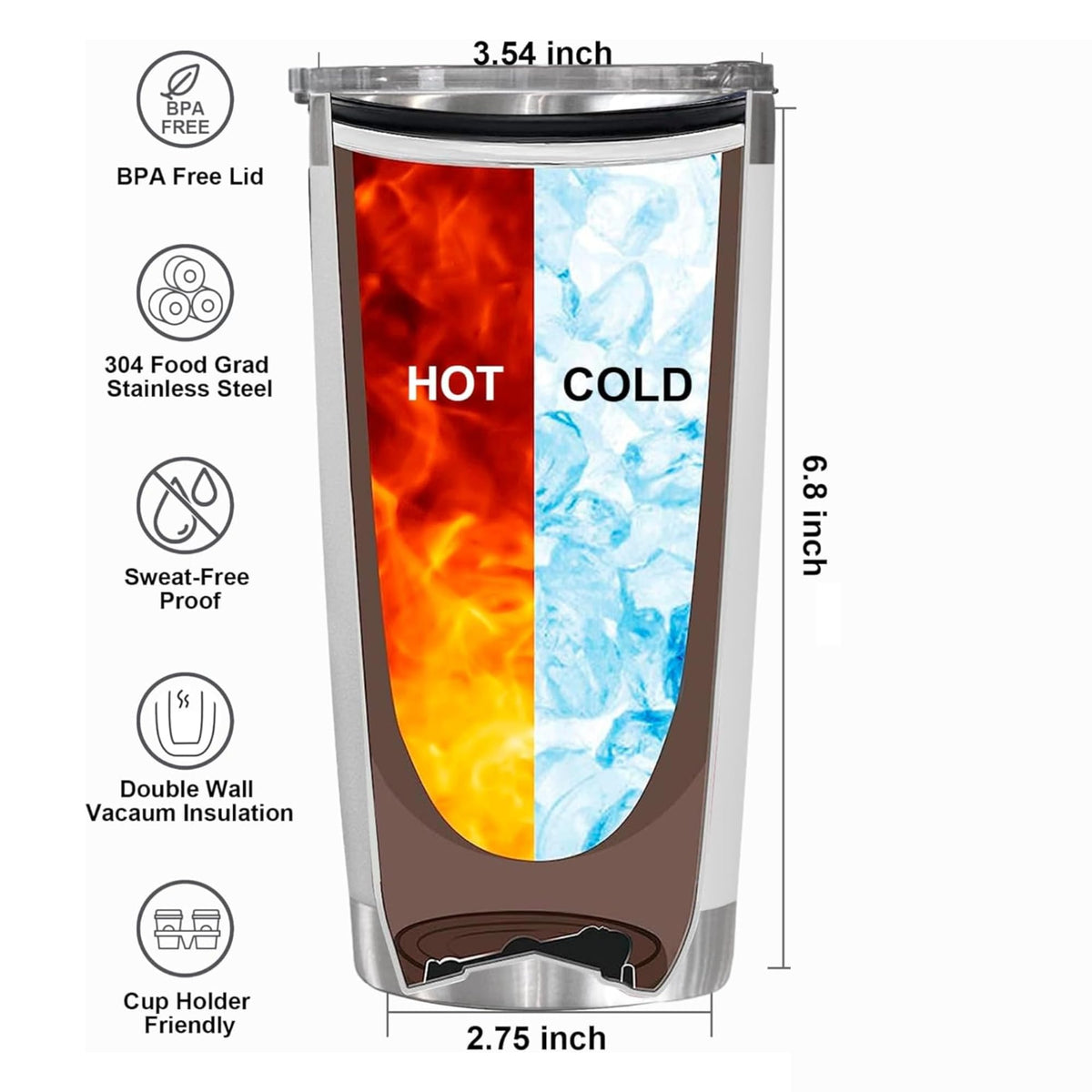 MJZAKEFR 18/8 stainless steel construction resists rust and flavor transfer.