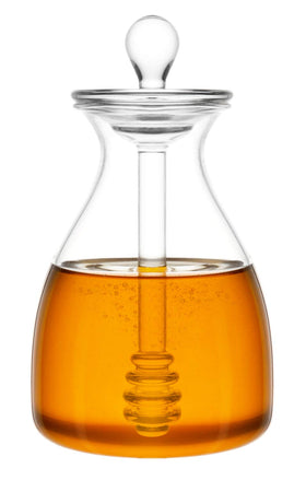 Mkono honey pot with dipper for tidy honey serving