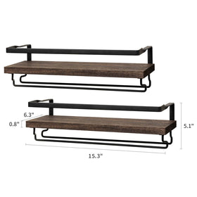 Mkono gift ready wine rack set for wine lovers and home decorators.