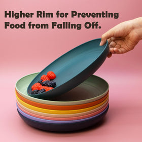 MKYHBOO dishwasher-safe plates for simple cleanup after meals