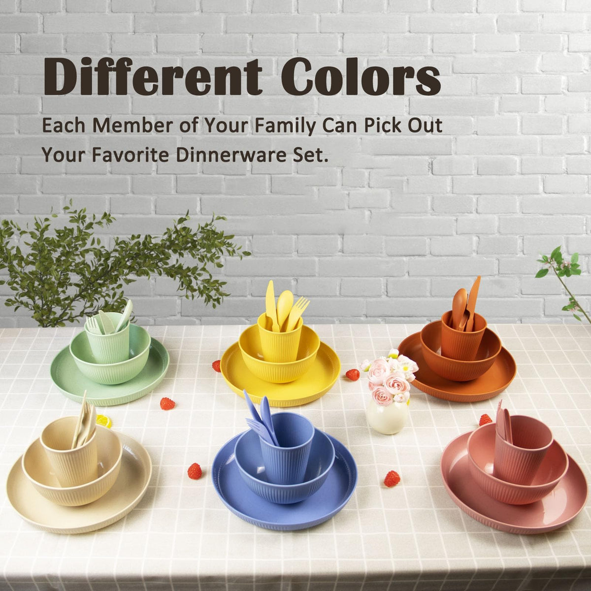 MKYHBOO dishwasher-safe dinnerware for convenient cleaning after meals.