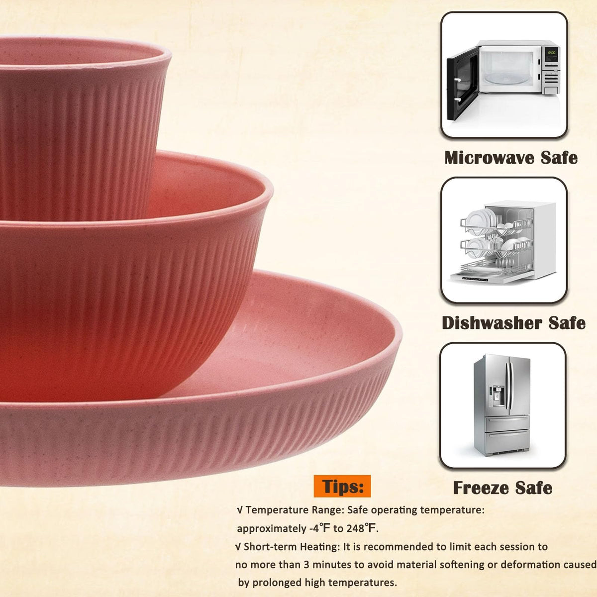 MKYHBOO microwave-safe bowls ready for quick reheats and snack time.