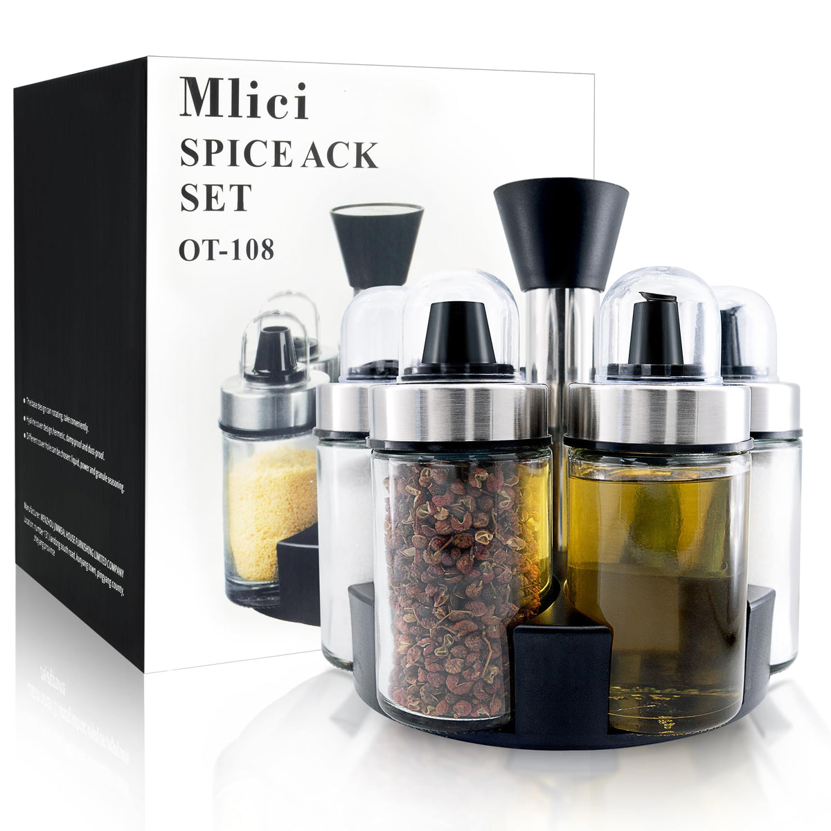 Mlici durable condiment set suits everyday kitchen and table use.